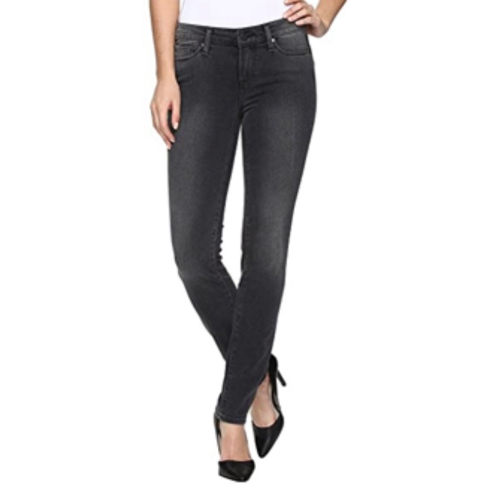 PAIGE Skyline Ankle Peg Smoke Grey Skinny Jeans 28